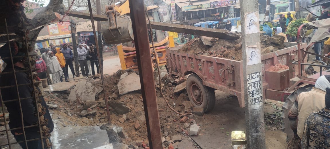 Bulldozers were used in more than 150 places due to encroachment.