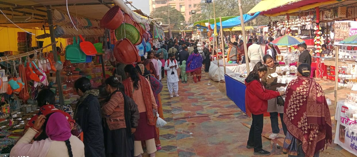 Indigenous handicrafts and handloom products are proving to be a major attraction at the festival