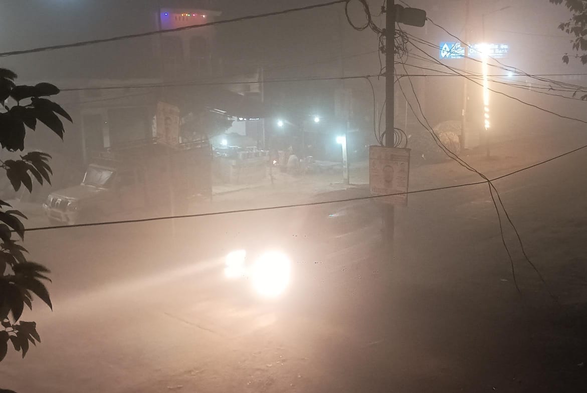 Temperature stood at seven degrees, people shivered
