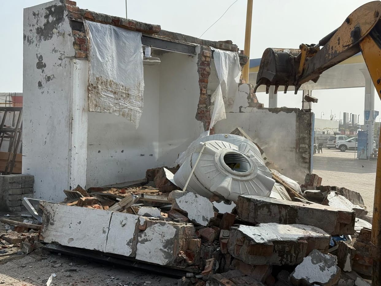 Illegal construction demolished in Kalanaur Khurd, Kherari