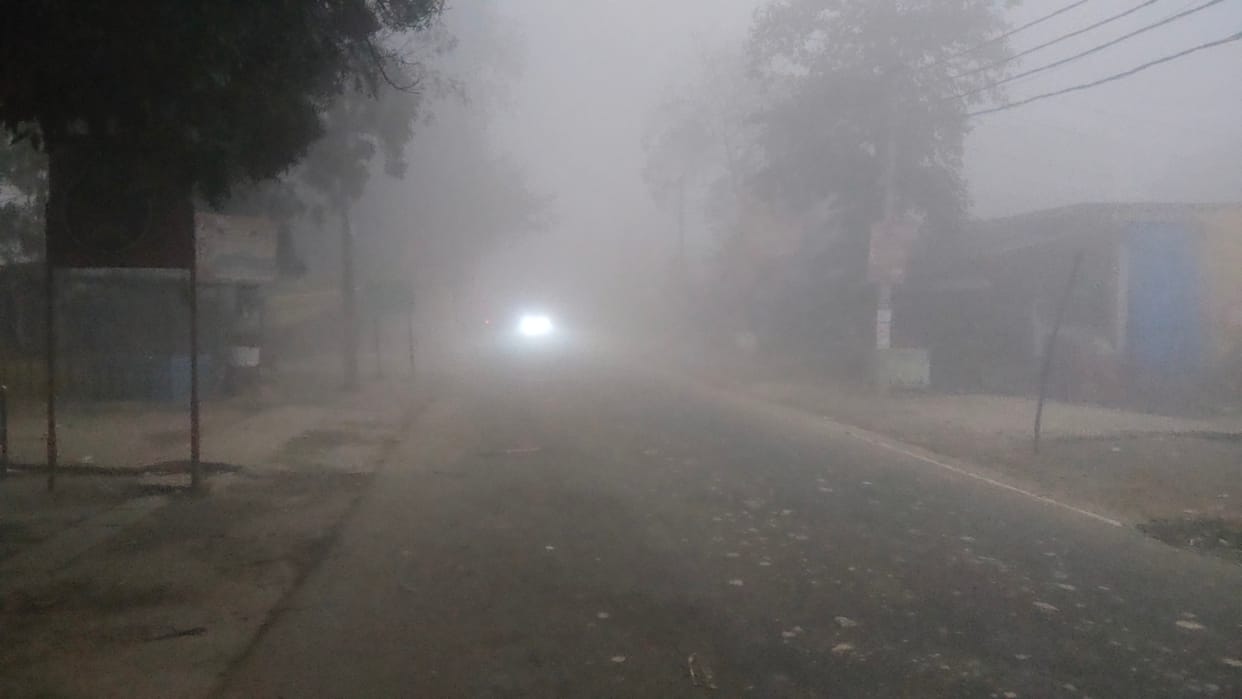 Dense fog in the morning, relief from the sun during the day, melting continues in the evening