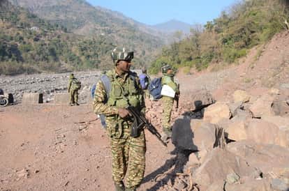 Security forces launch a search operation in the Sidhra to sanitise the forest area of Jammu
