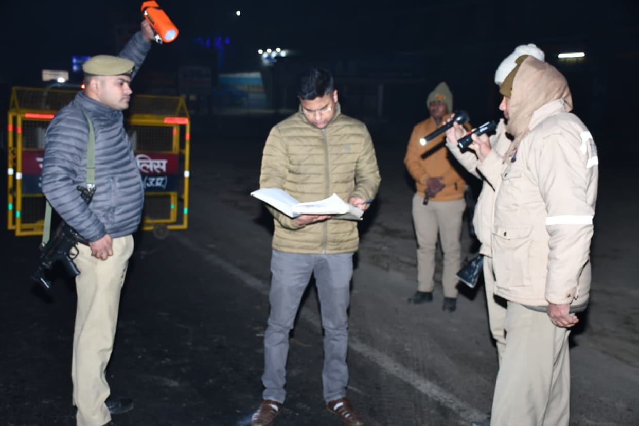 Police maintain a strict vigil on highways to curb crime.