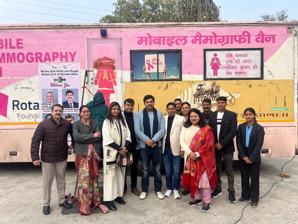 A mammography camp was organized in the employee colony.