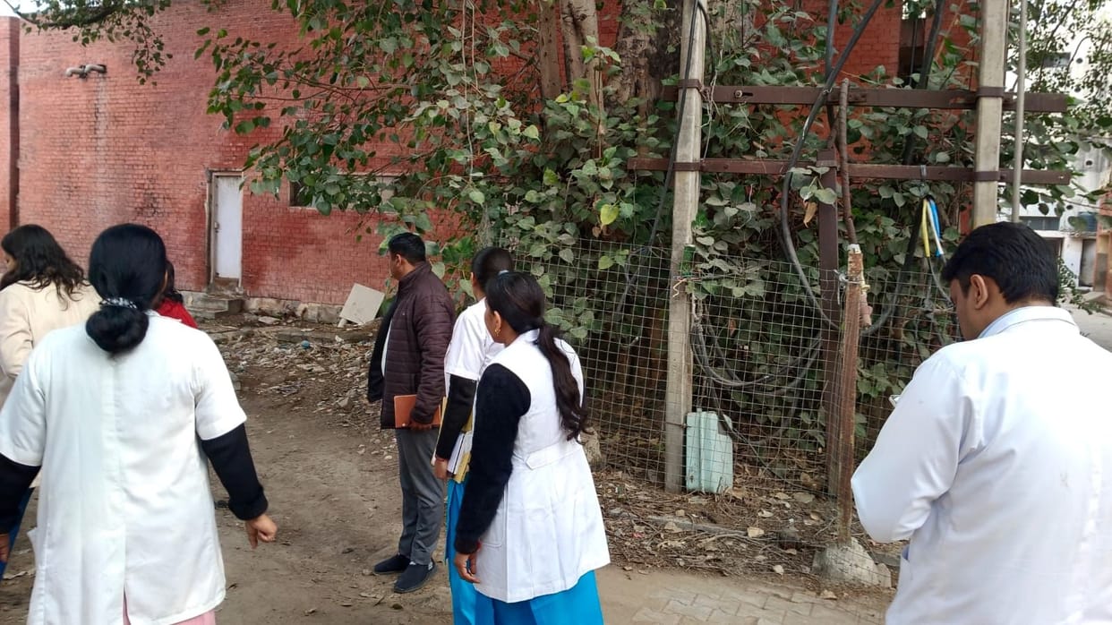 The inspection team raised questions about the cleanliness of the civil hospital.