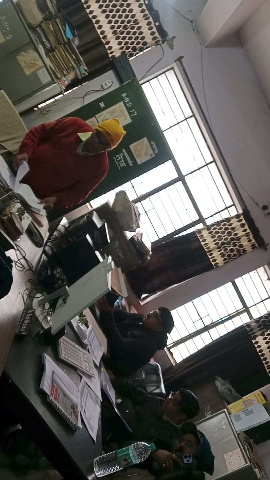 mainpuri news retired cleark working