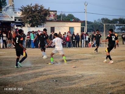 Indara defeated Mau Azad 2-1 in the football competition.