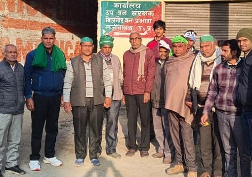 Najibabad- Farmers will take out a foot march from DFO office to Tehsil