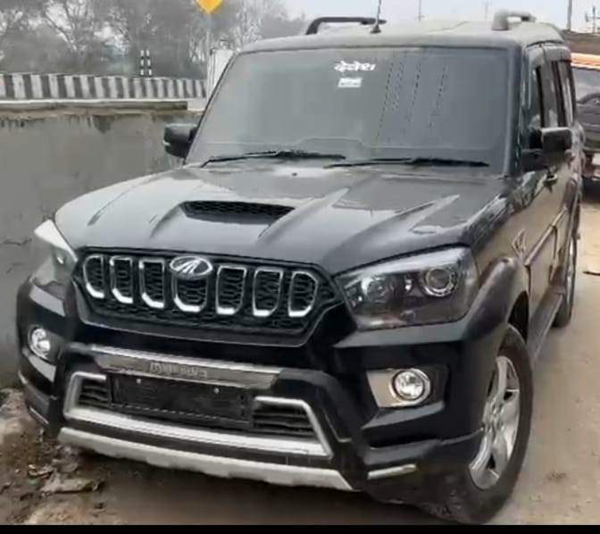 Attempt to run over police, Scorpio seized