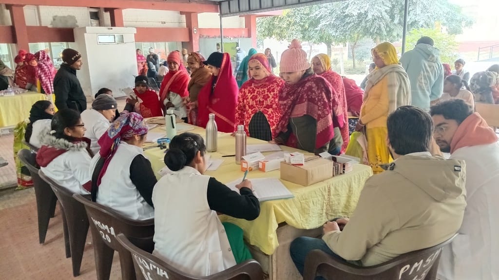 A health check-up camp for pregnant women was organised at the Civil Hospital, 110 got themselves examined.