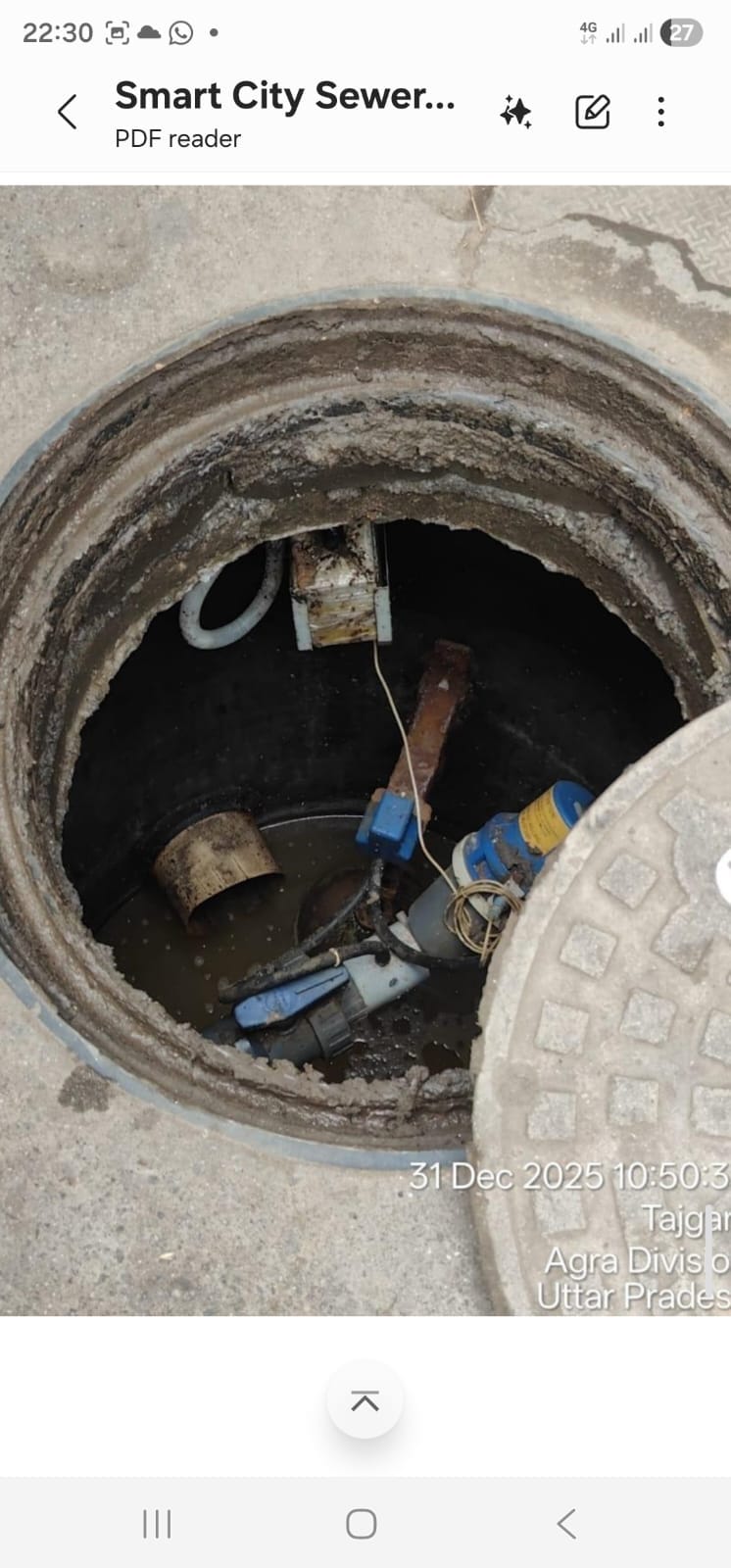 100 crore sewer project fails, lines choked, machines damaged