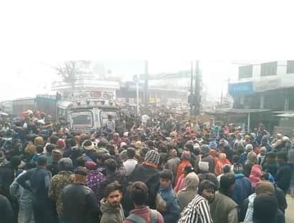 Samastipur: Elderly man killed after being run over by speeding truck, angry locals staged protest for 3 hours