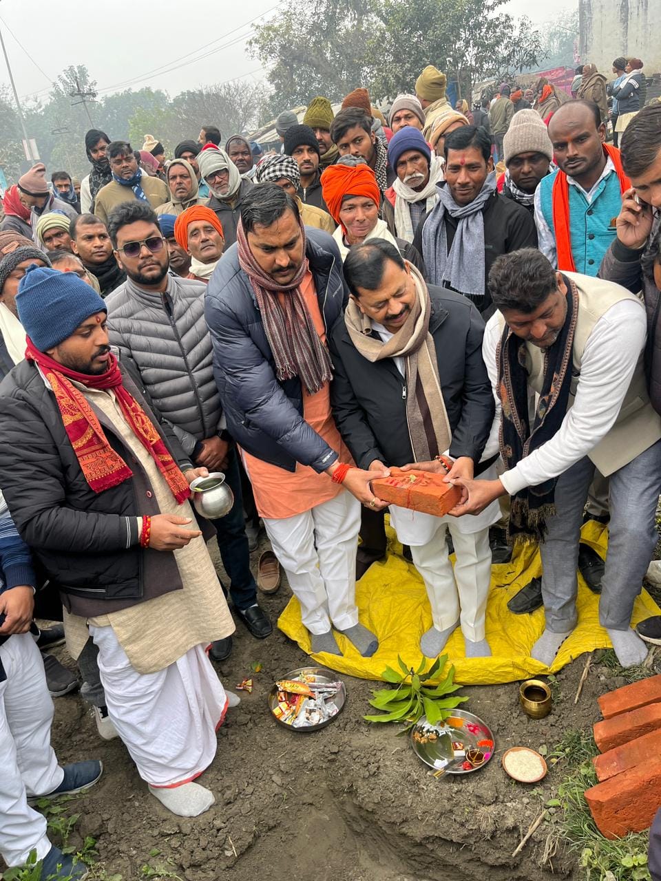 Foundation stone of Annapurna Bhawan laid