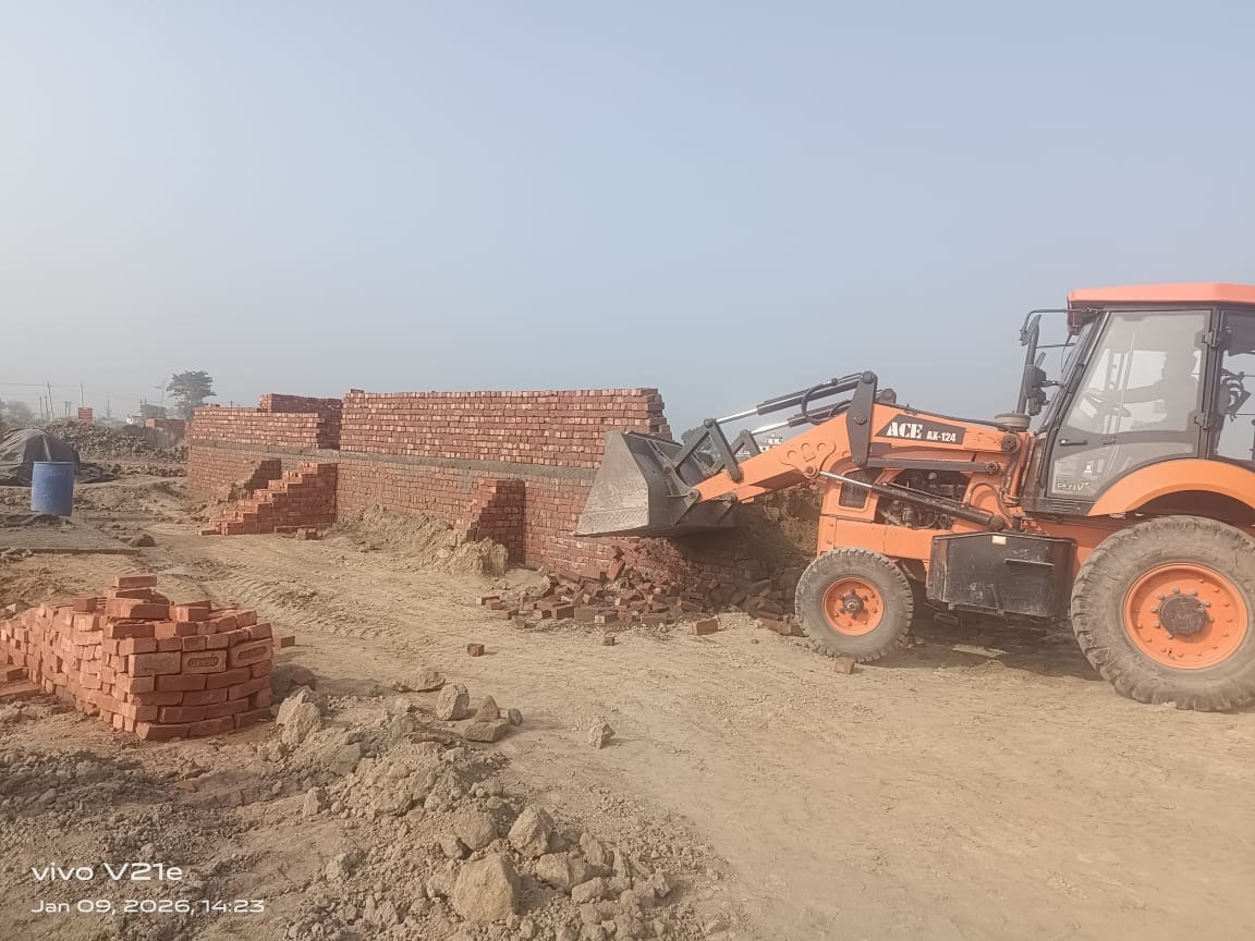 JCBs were used on four illegal colonies.