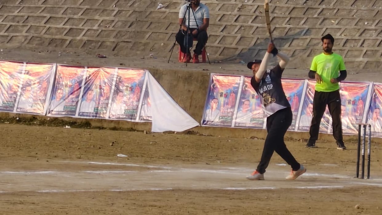 Panwadi defeated Lavkush Nagar team by 64 runs.