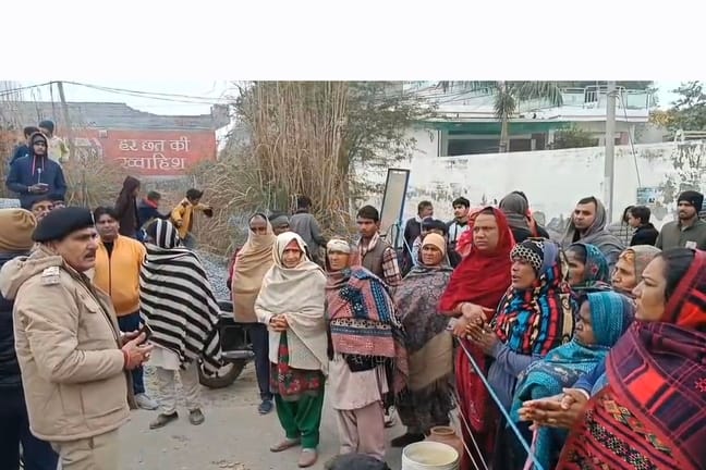 Anger erupted over water and sewage problems, leading to a road blockade.