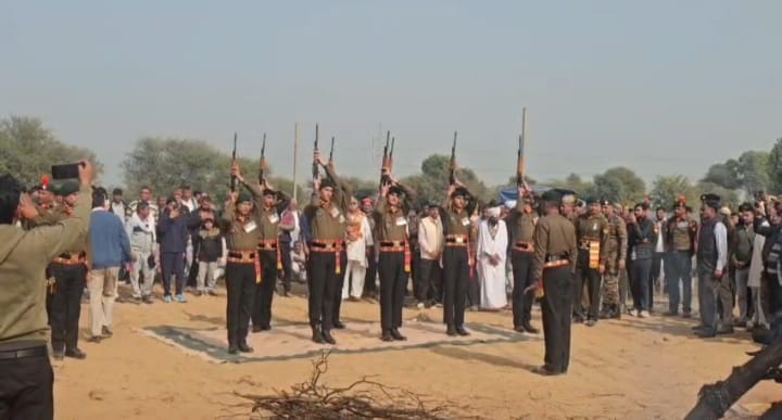 A soldier from Akbarpur was martyred during a patrol; his last rites were performed with full military honors.