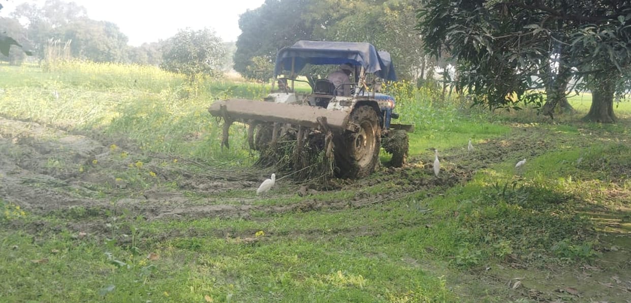 The administration freed the pond land from encroachment.
