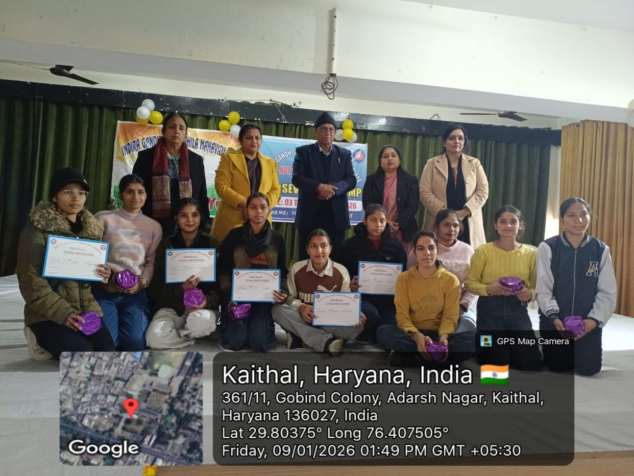 Muskan and Jyoti became the best NSS volunteers
