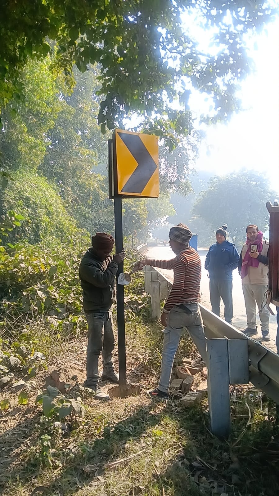 Signs are constantly being placed at dangerous turns