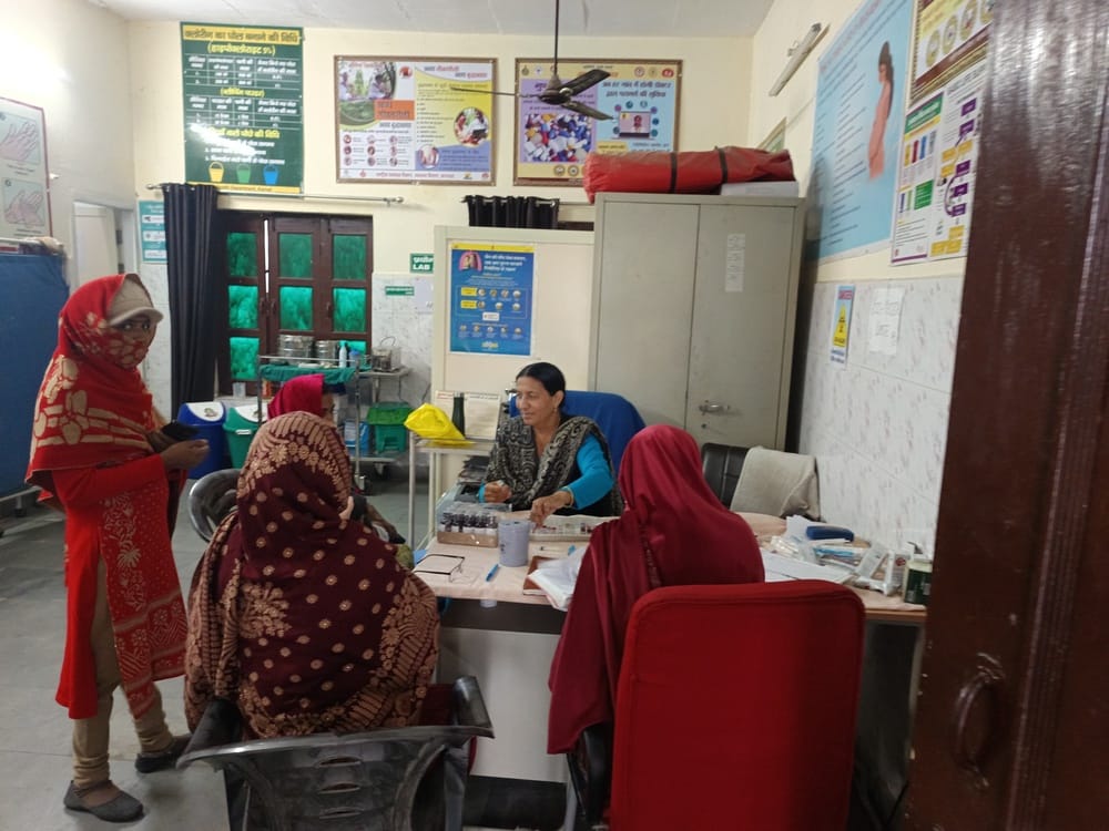45 people got their sugar and blood pressure checked in the camp.
