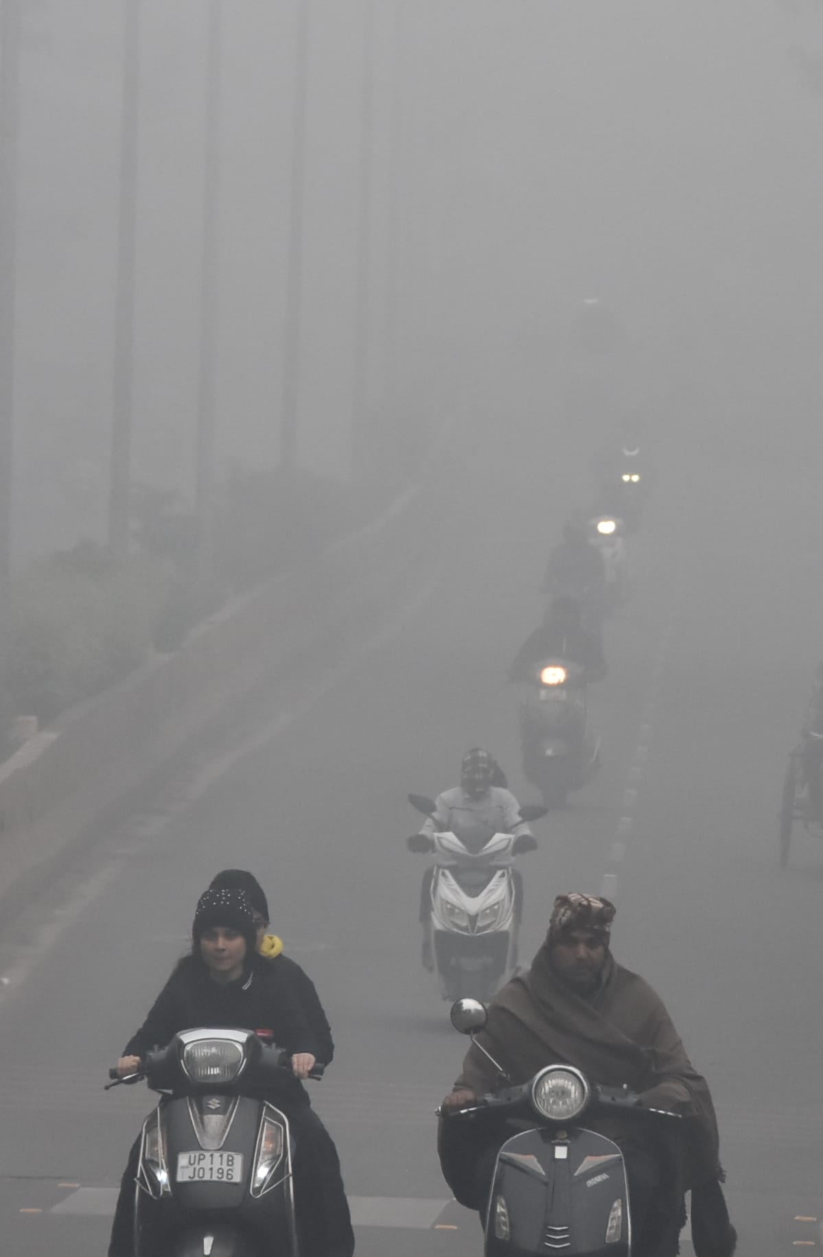 Temperature dropped again, shivered with cold