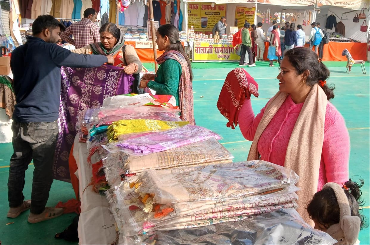 Swadeshi products were in full swing at the Khadi Festival
