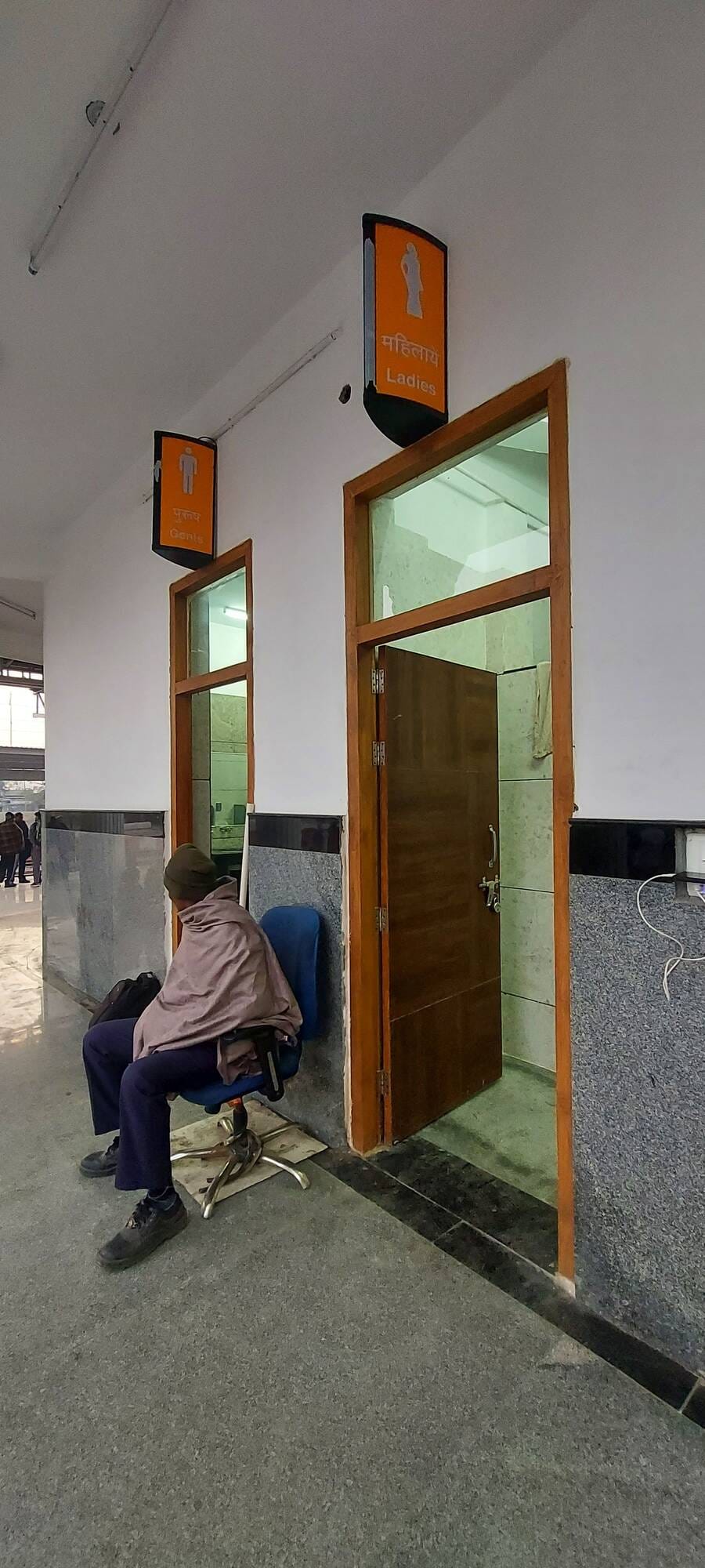 Pay-and-use toilets have been introduced at the railway station.
