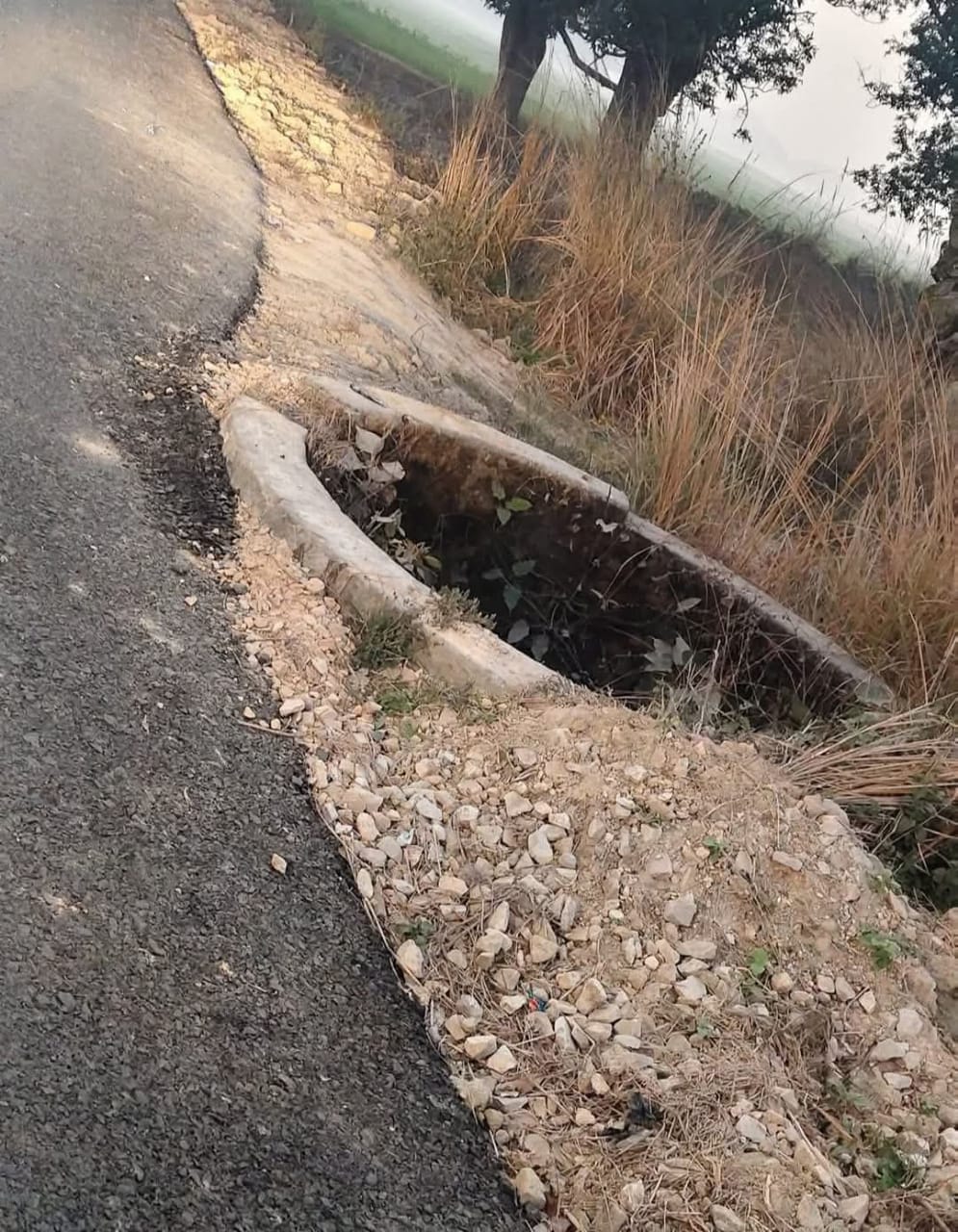 The road widened, but the danger came closer.