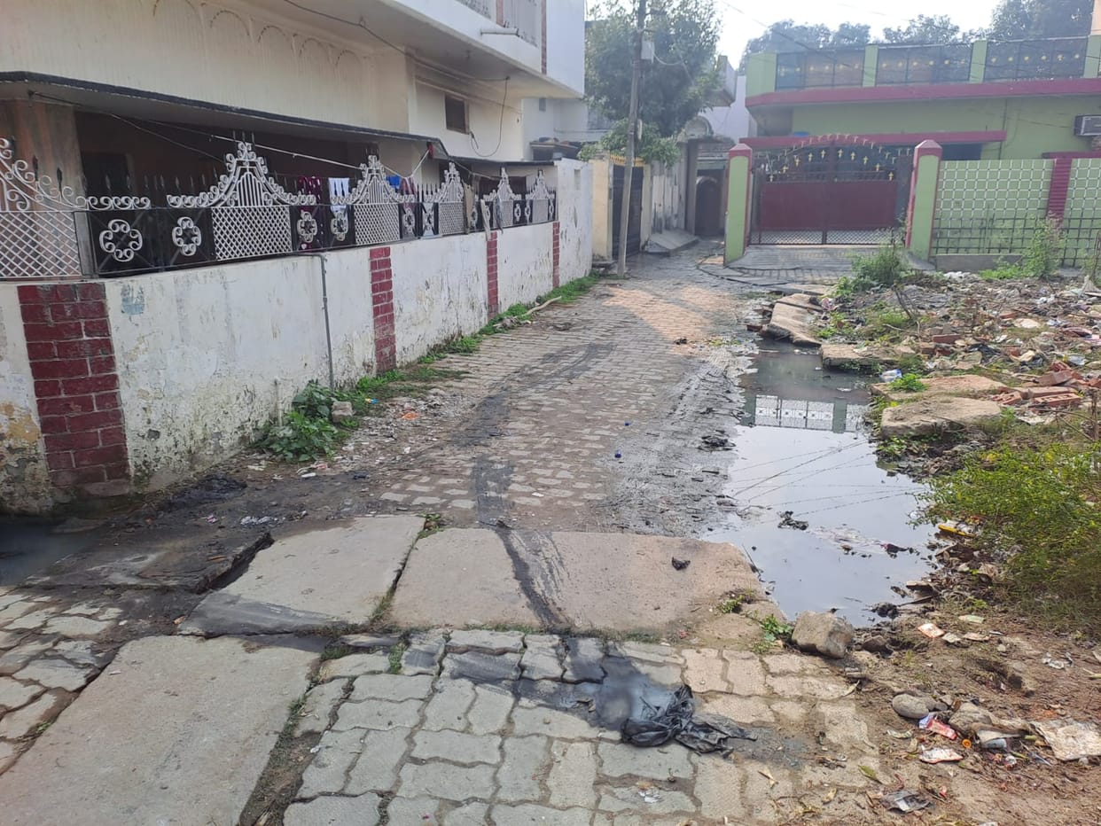 People living amidst filth and overflowing drains face an increased risk of disease.