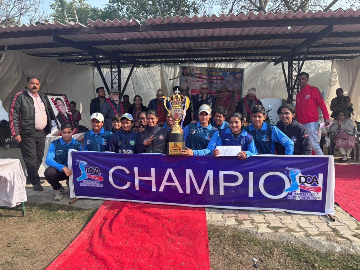 The title of State Women Cricket Tournament goes to the daughters of Kasganj