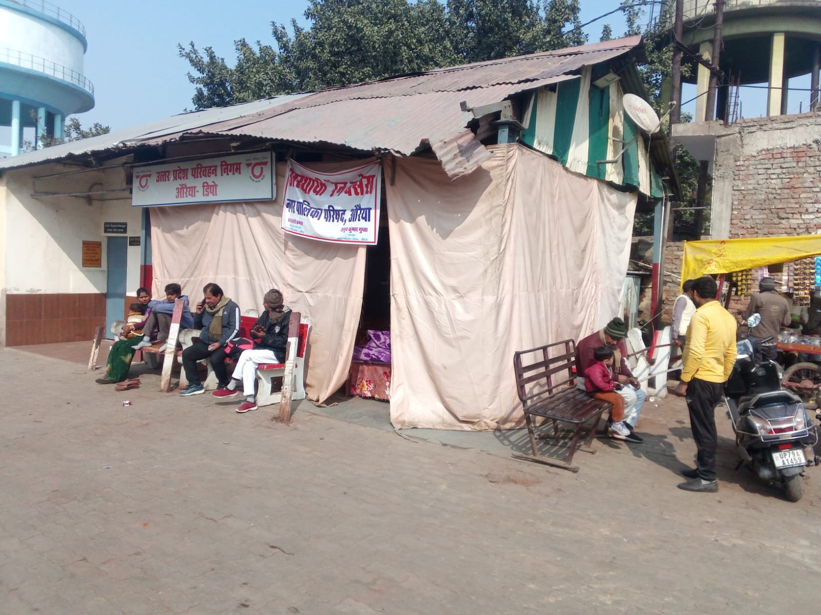 No station or toilet in the roadways depot with 65 buses