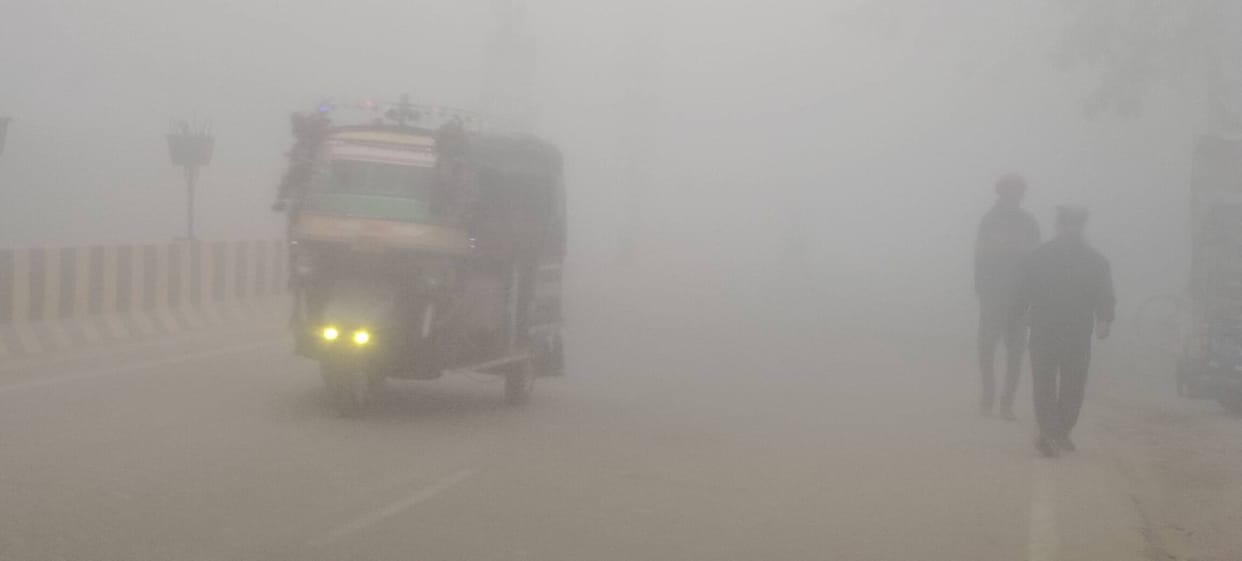 The harsh weather, with fog and cold, has disrupted daily life.