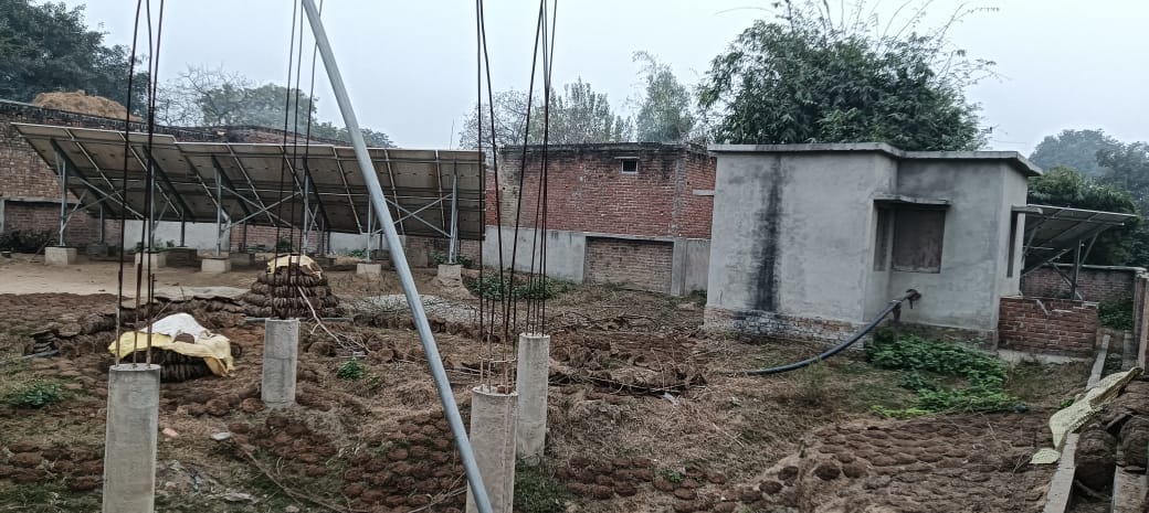Villagers are facing water scarcity due to the incomplete construction of the overhead water tank.
