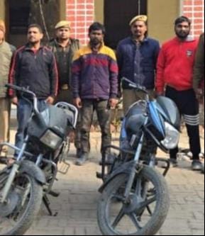 Three stolen bikes and fake number plates recovered, three accused arrested