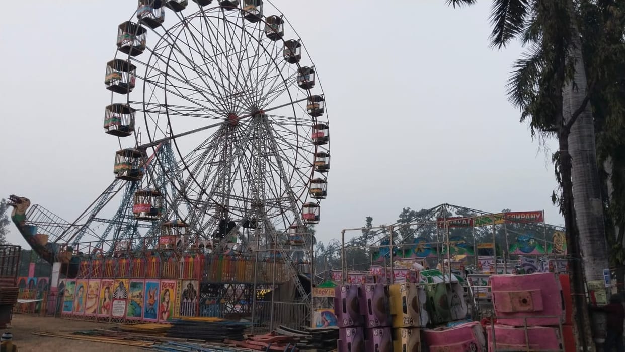 The Khichdi fair is being set up ahead of the Kabir festival.