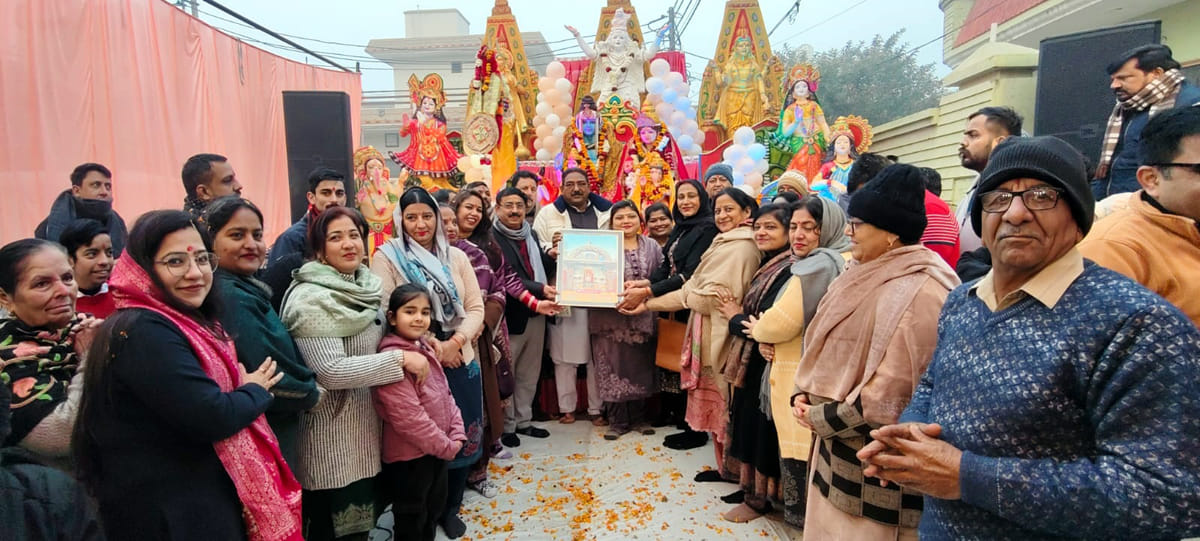 The voice of Shiva devotion echoed in the morning procession on Mahashivratri.