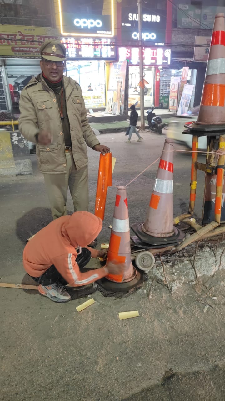 Reflectors were installed near the railing that was causing the accidents.