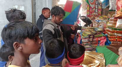 Kites adorn the market, bringing back the charm to shops