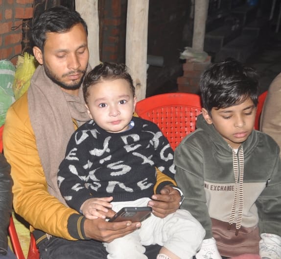 The wife kept pleading, and the innocent children begged and cried.