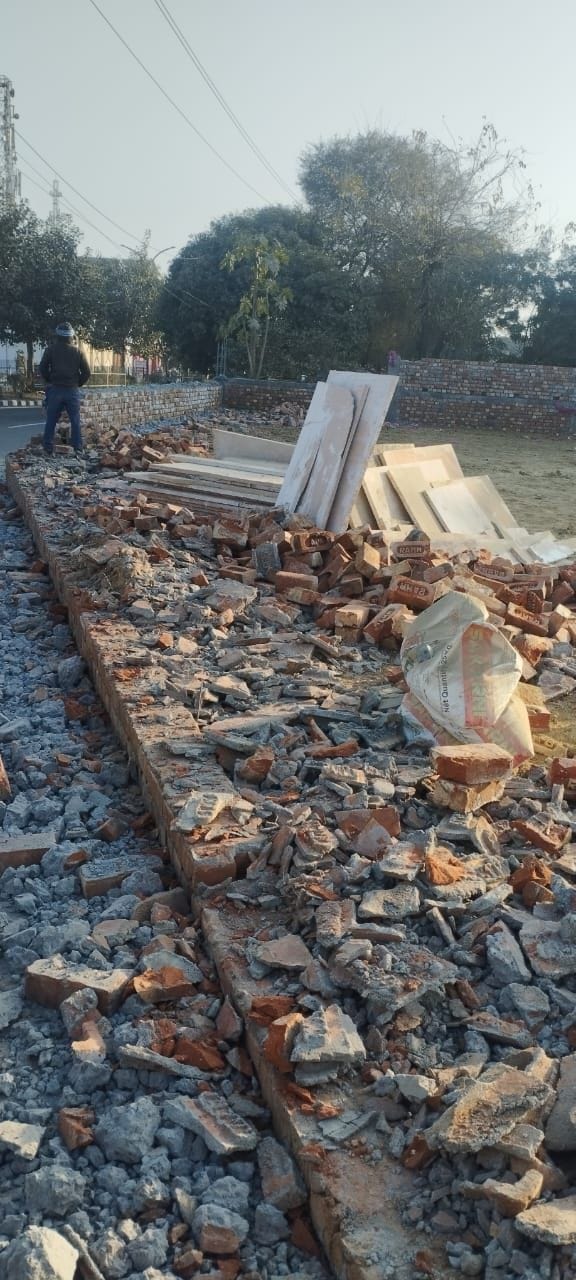 Memorial site...RWA demolished the wall built in the green belt