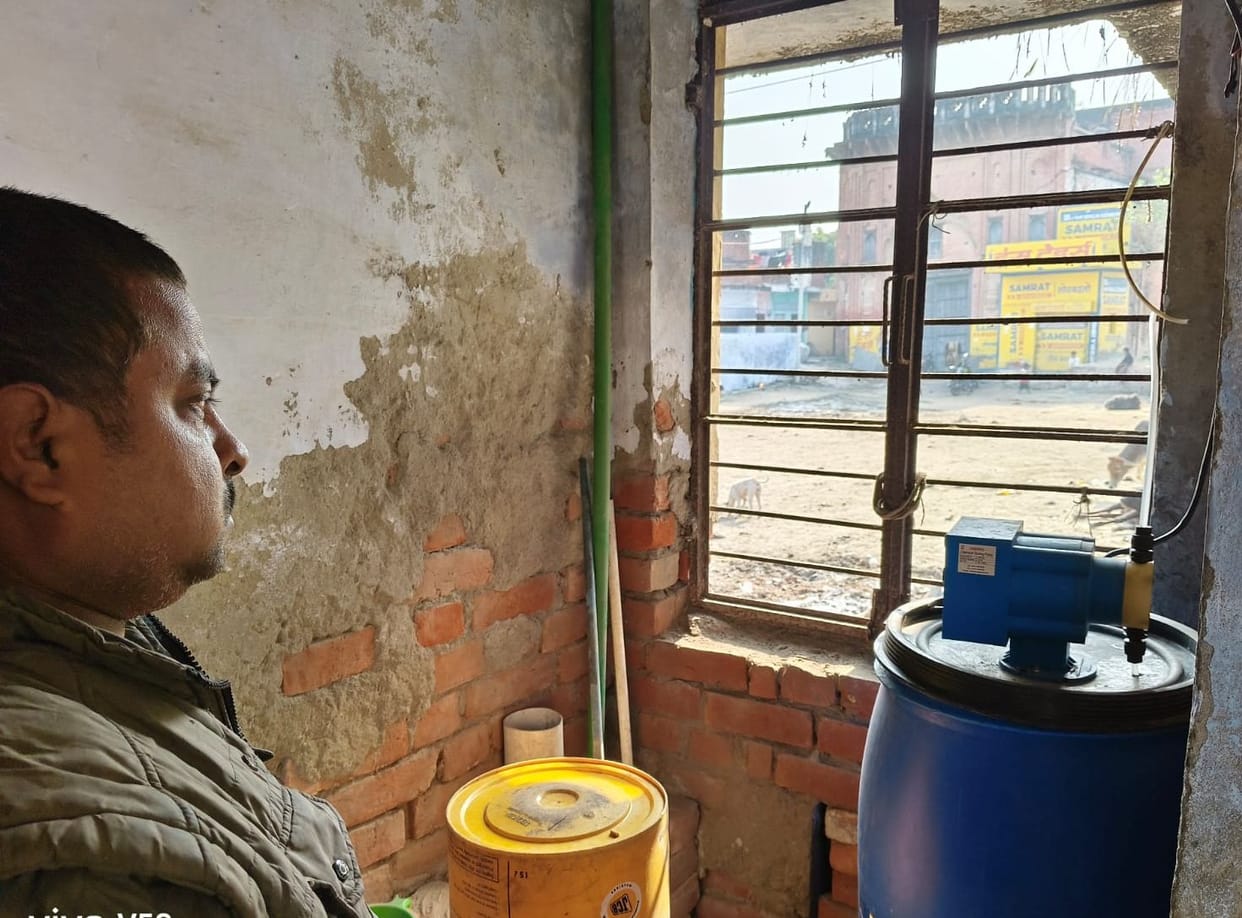 Chlorine dozer machines are being repaired and leakages are also being fixed.