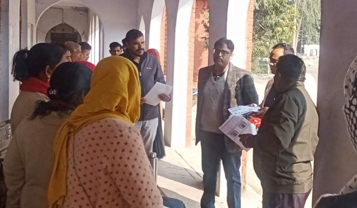 The BLOs read out the list at the polling booths.