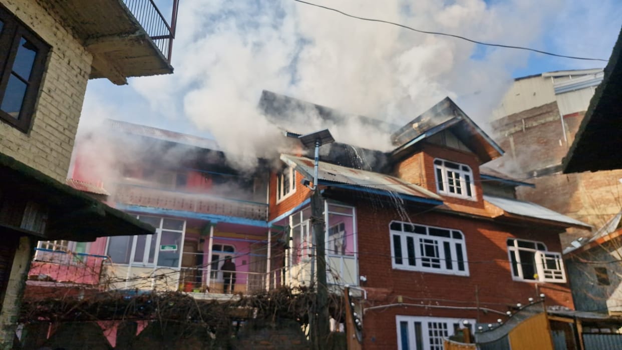 Srinagar, House in Fire, Kupwara Bypass