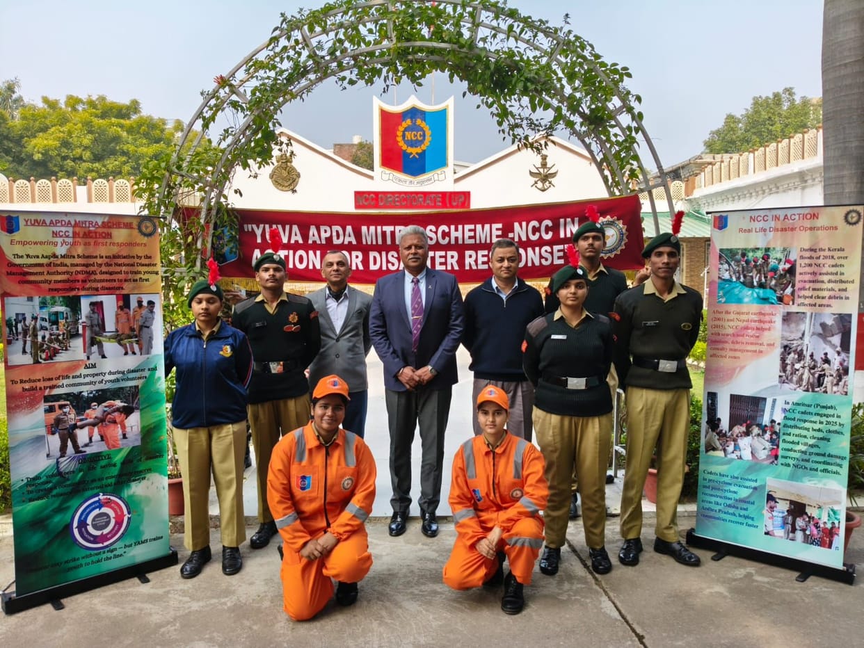 NCC cadets of Lviv set up a stall in Delhi