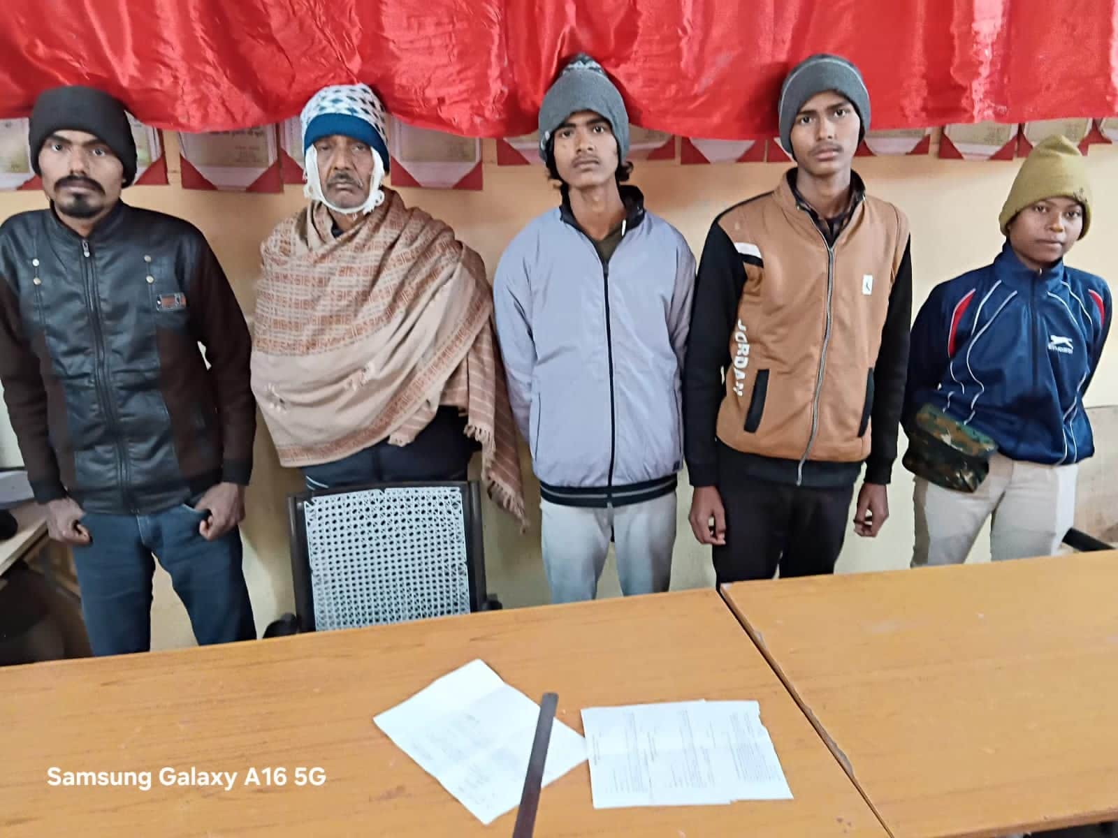 पुलिस हिरासत में आरोपी