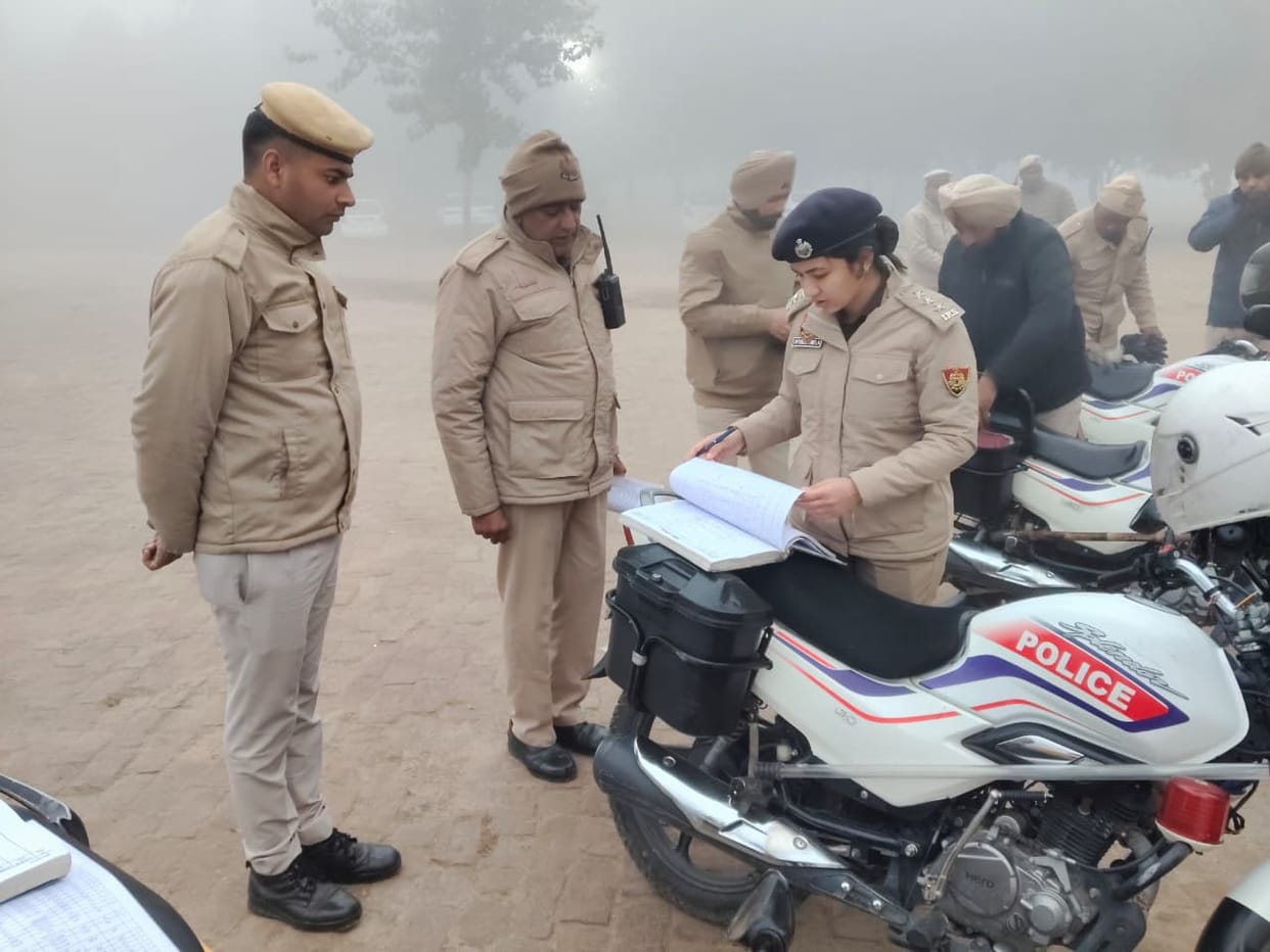 ASP inspected the weekly parade in the police line