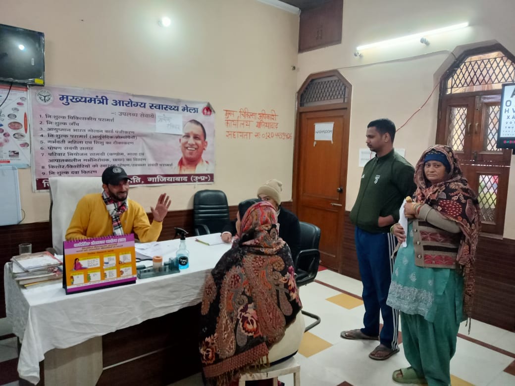Most of the patients who arrived at the health fair were suffering from breathing problems and fever.