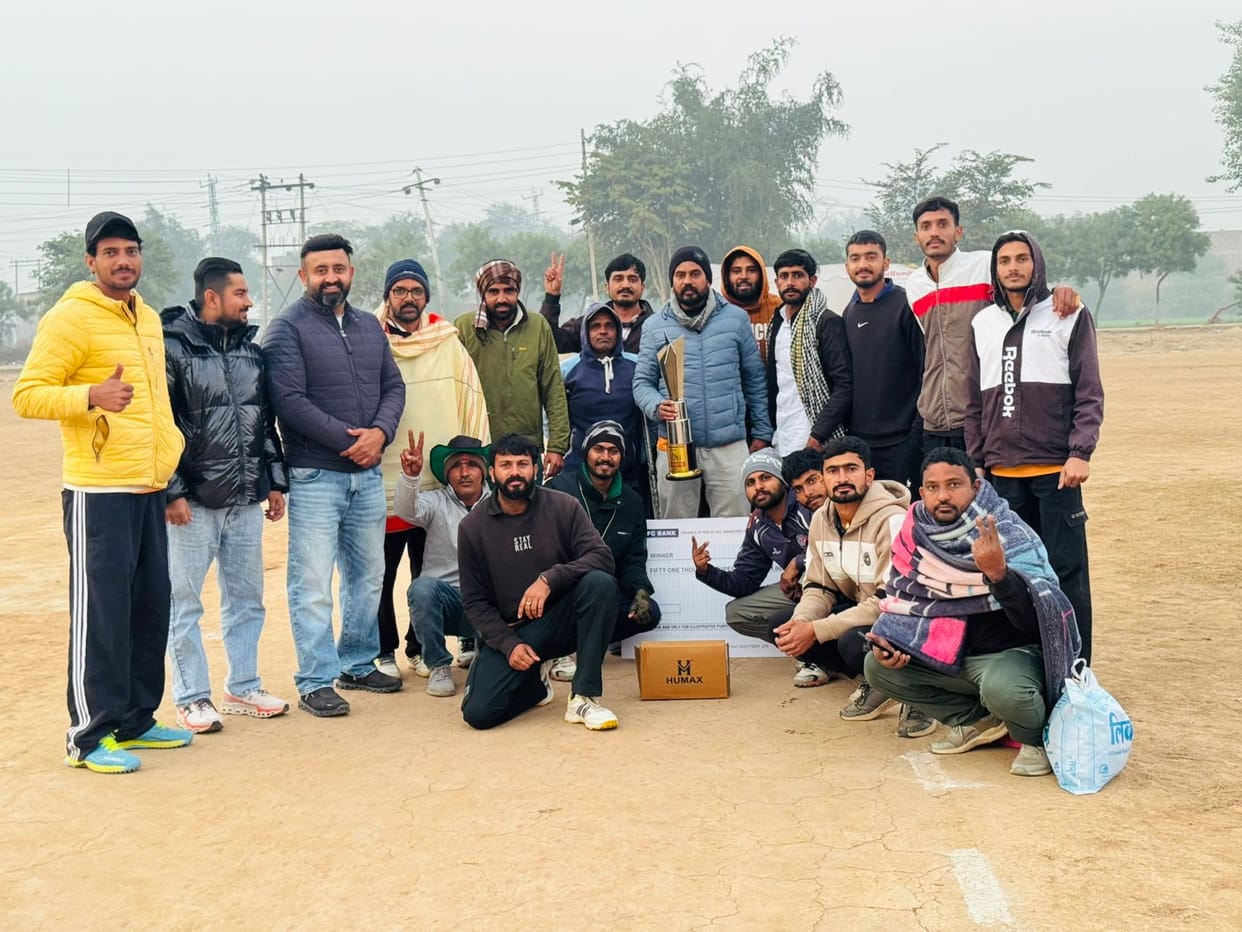 Bani's senior cricket team won a prize of 51 thousand