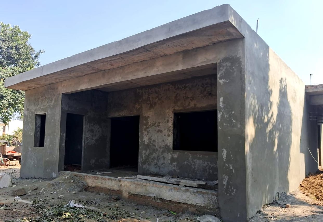 The municipal chairman will soon get an office; 80 percent of the work is complete.